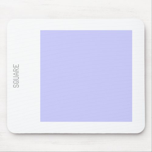 Square _ Powder Blue and White Mouse Pad