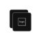Square professional black add your custom logo