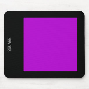 Square - Purple and Black Mouse Pad