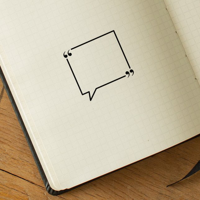 Square Quote Frame, Journal  Rubber Stamp (Creator Uploaded)