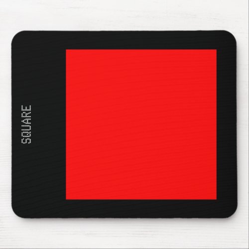 Square _ Red and Black Mouse Pad