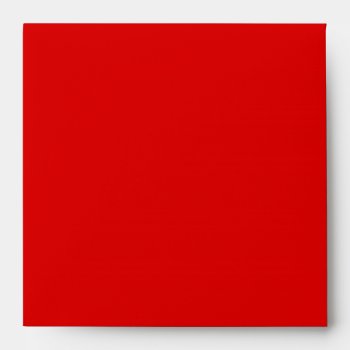 Square Red Black Linen Envelopes by decembermorning at Zazzle