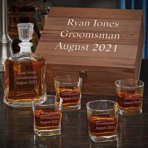 Square Rocks Glasses Set  Argos Whiskey Decanter