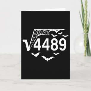 Square Root 67 Meme 6 7 4489 Slang Math Teacher Ha Card