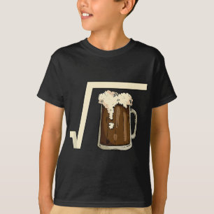 Square Root Beer Math Pun Mathematic Joke Science  T-Shirt