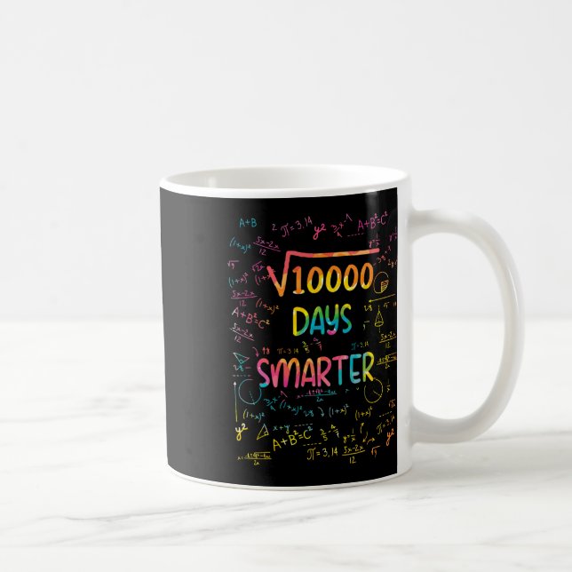Square Root Of 10000 Math 100 Days Smarter School  Coffee Mug (Right)