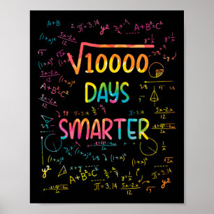 Square Root Of 10000 Math 100 Days Smarter School Poster
