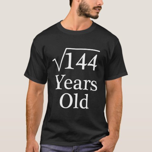 Square Root Of 144 Years Old Shirt Long Sleeve 12 