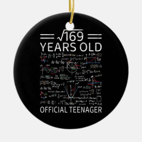 Square Root Of 16913 Years Old Official Teenager Ceramic Ornament