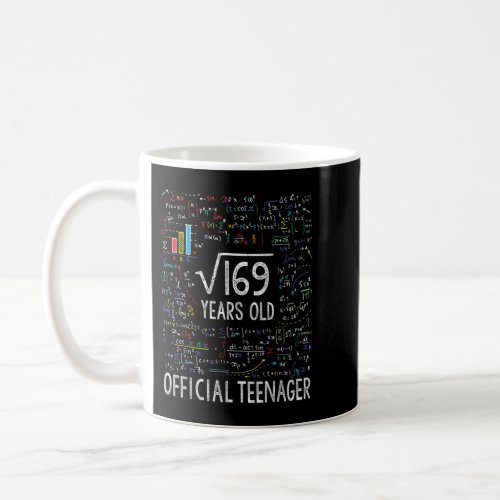 Square Root Of 169 13 Years Old Official Teenager  Coffee Mug