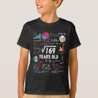 Square Root Of 169 13th Birthday 13 Year Old Math