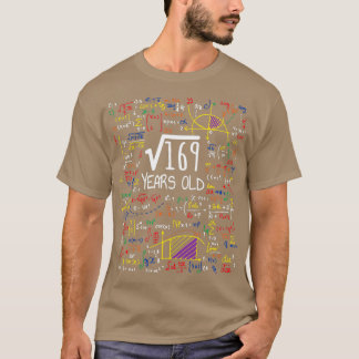 Square Root Of 169 13th Birthday Gift T-Shirt