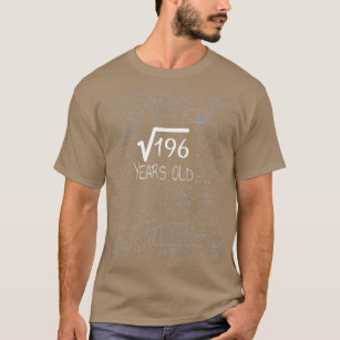 Square Root of 196 14 Years Old 14th Birthday T-Shirt