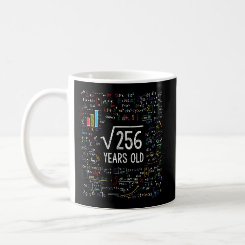 Square Root Of 256 16Th 16 Math Bday Coffee Mug