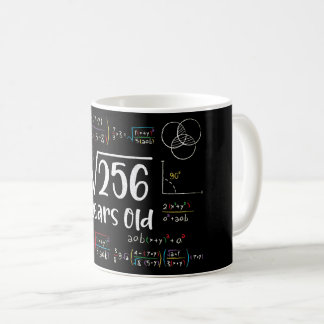 Square Root of 256 16th Birthday 16 Year Old Gifts Coffee Mug