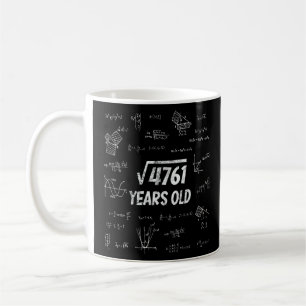 Square root of 4761 69th Birthday Math Nerd Coffee Mug