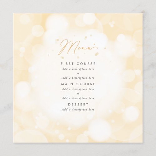 SquareRound Menu _ Simple Elegant Yellow Sparkles