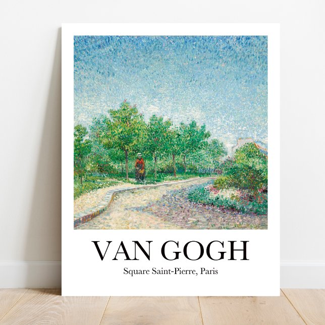 Square Saint-Pierre, Paris by Vincent Van Gogh Poster (Own a Parisian slice of Van Gogh! "Square Saint-Pierre" poster)