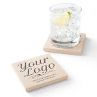 Square Sandstone Coaster Company Logo Personalized