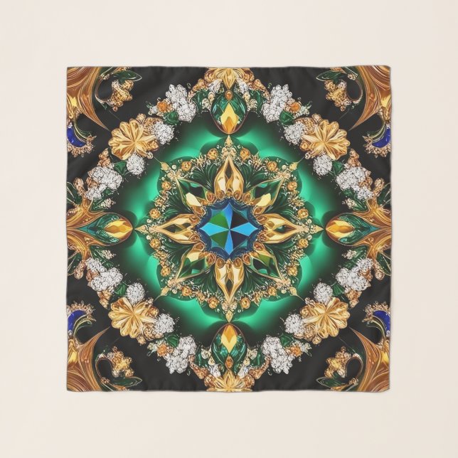 Square Scarf with Brazilian Colors (Front)