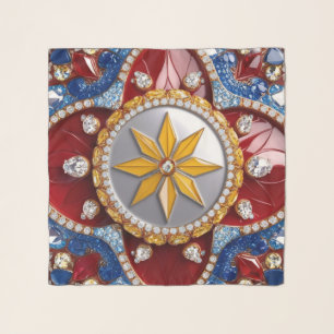 Square Scarf with Colombian Colors