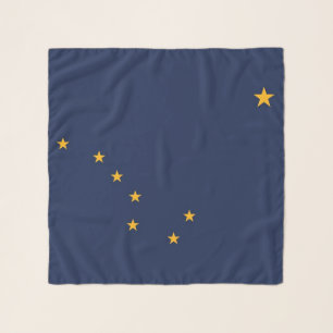Square Scarf with flag of Alaska State, USA