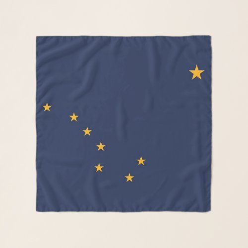 Square Scarf with flag of Alaska State USA
