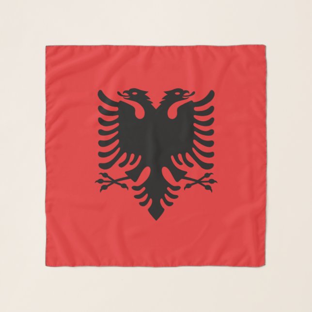 Square Scarf with flag of Albania (Front)