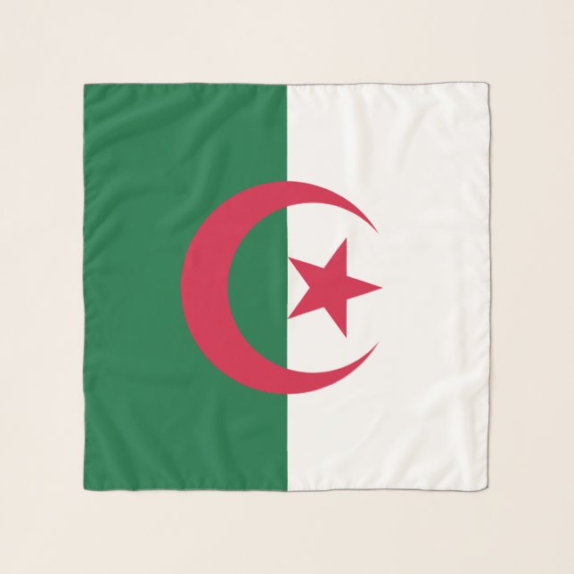 Square Scarf with flag of Algeria (Front)