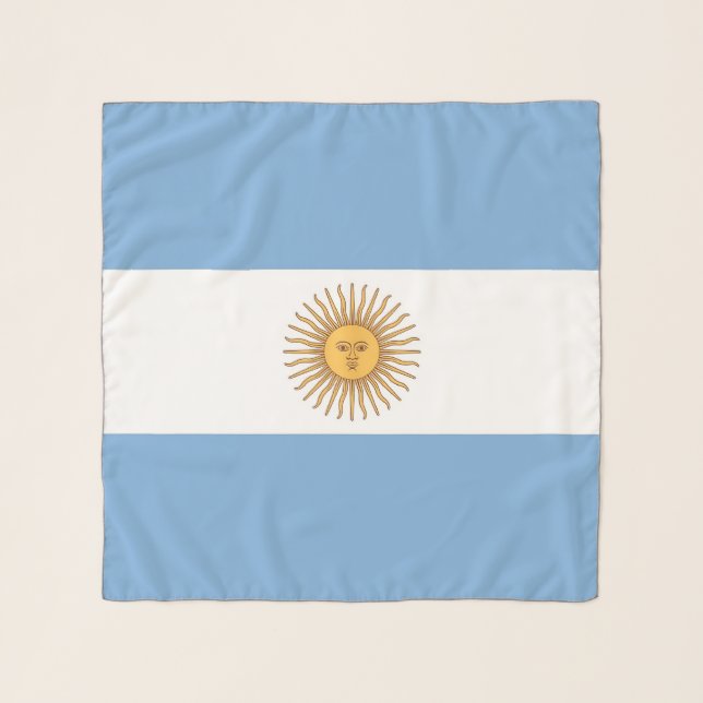 Square Scarf with flag of Argentina (Front)