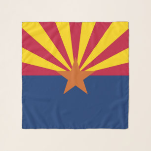 Square Scarf with flag of Arizona State, USA