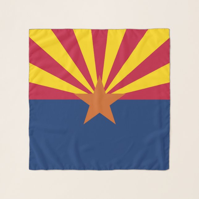 Square Scarf with flag of Arizona State, USA (Front)