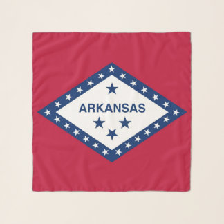 Square Scarf with flag of Arkansas State, USA
