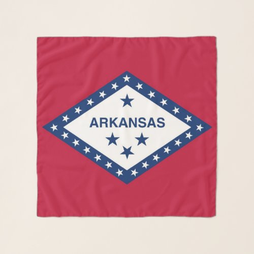 Square Scarf with flag of Arkansas State USA