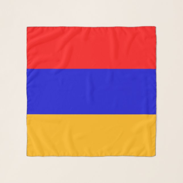 Square Scarf with flag of Armenia (Front)