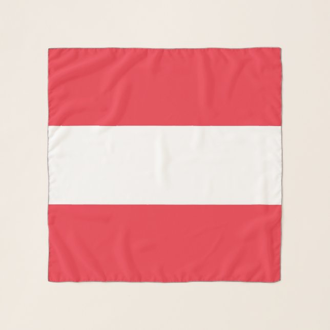 Square Scarf with flag of Austria (Front)
