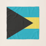 Square Scarf with flag of Bahamas<br><div class="desc">Patriotic,  elegant square scarf with flag of  Bahamas. This product its customizable.</div>
