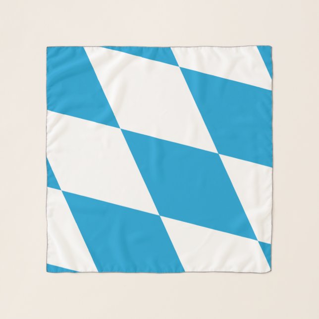 Square Scarf with flag of Bavaria, Germany (Front)