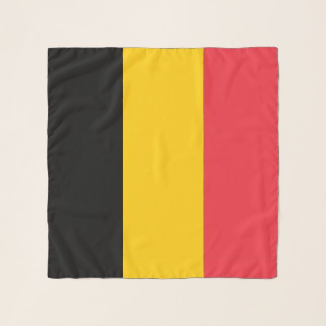 Square Scarf with flag of Belgium (Front)