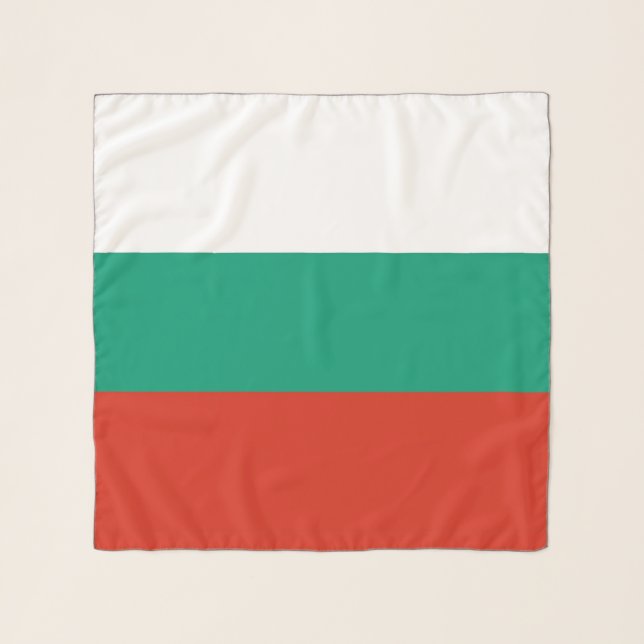 Square Scarf with flag of Bulgaria (Front)