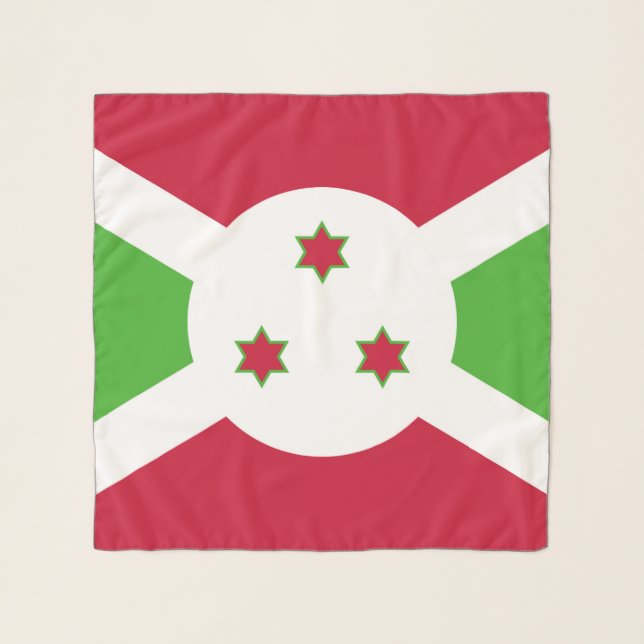 Square Scarf with flag of Burundi (Front)