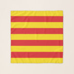 Square Scarf with flag of Catalonia<br><div class="desc">Add a touch of Catalonian pride to your wardrobe with our exclusive square scarf featuring the flag of Catalonia! Designed for both style and cultural expression, this versatile accessory is more than just a piece of fabric—it’s a celebration of Catalonia’s heritage and identity. The vibrant design prominently displays the iconic...</div>