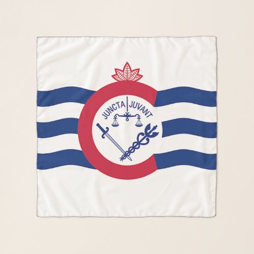 Square Scarf with flag of Cincinnati City USA