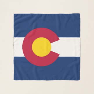 Square Scarf with flag of Colorado State, USA