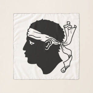 Square Scarf with flag of Corsica, France