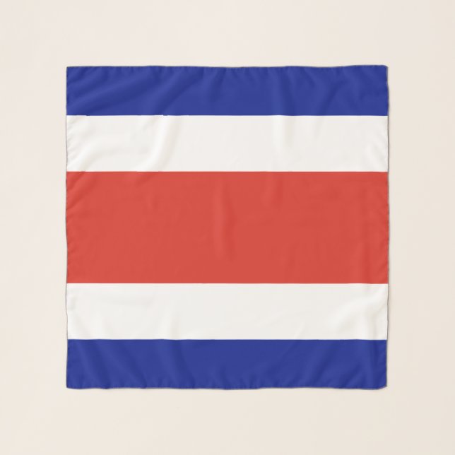 Square Scarf with flag of Costa Rica (Front)