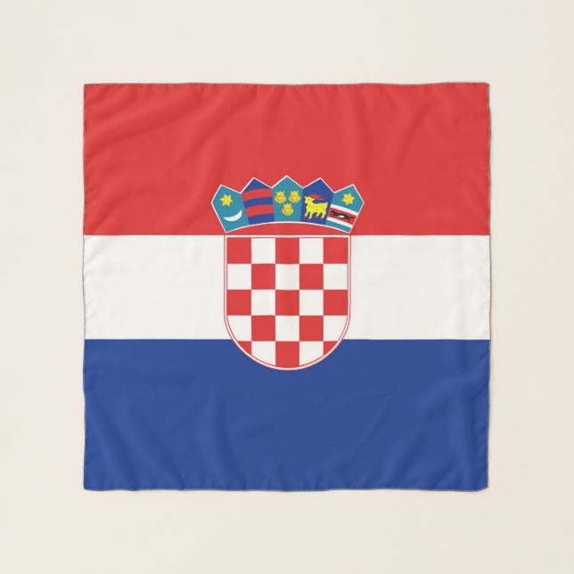 Square Scarf with flag of Croatia (Front)