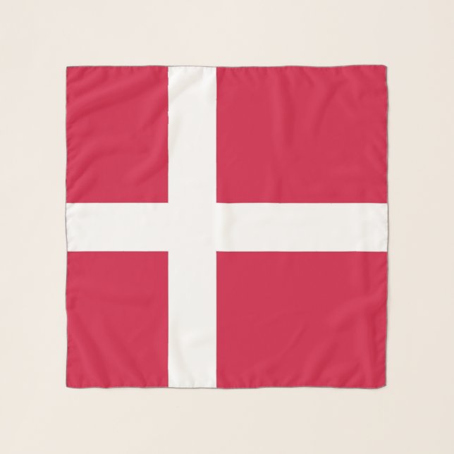 Square Scarf with flag of Denmark (Front)
