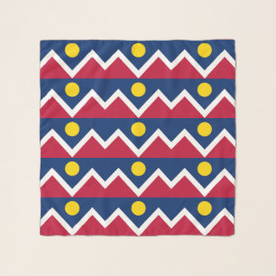 Square Scarf with flag of Denver City, USA
