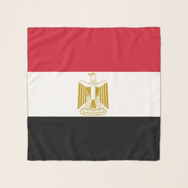 Square Scarf with flag of Egypt (Front)